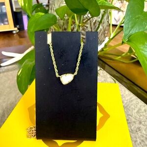 VINTAGE Kendra Scott Necklace - Opalescent White/Gold